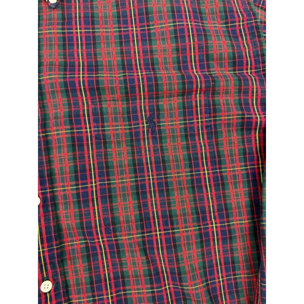 Vintage Polo Ralph Lauren Big Shirt Tartan Plaid Button Down XXL BIG SHIRT